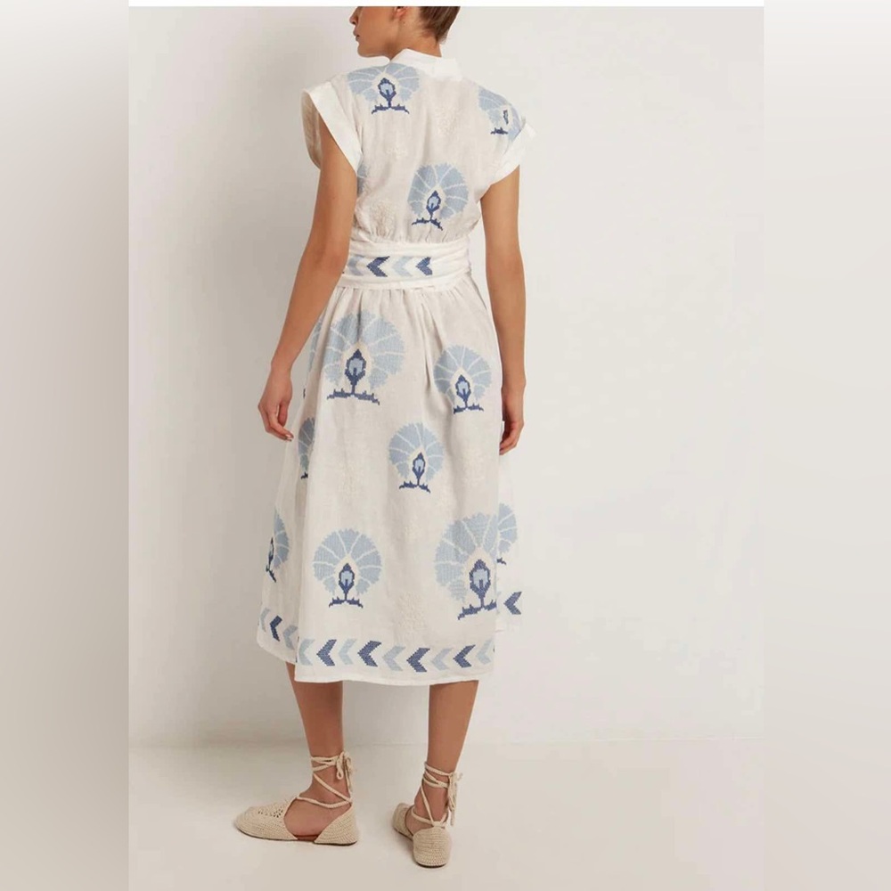 GREEK ARCHAIC KORI
Embroidered Midi Dress (LARGE) - Picture 4 of 11